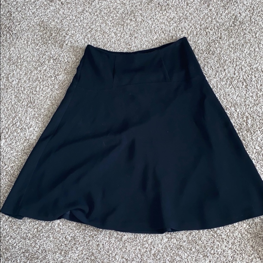 Ann Taylor black swing skirt